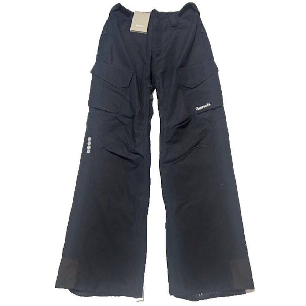 Bench UK Mens Reflective Ski Snowboarding Waterproof Cargo Pants Black NWT - M